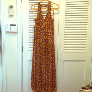Maeve Anthropologie floral maxi dress size XL